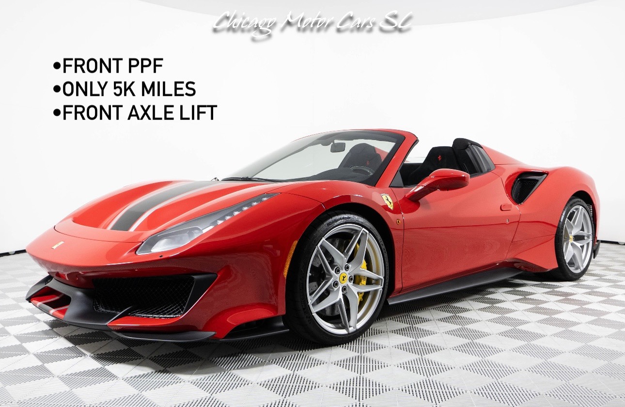 Used 2020 Ferrari 488 Pista Spider Hot Spec Only 6K Miles Front Lift Racing Livery Front PPF for sale $1,799,800 at Chicago Motor Cars in West Chicago IL 60185 1