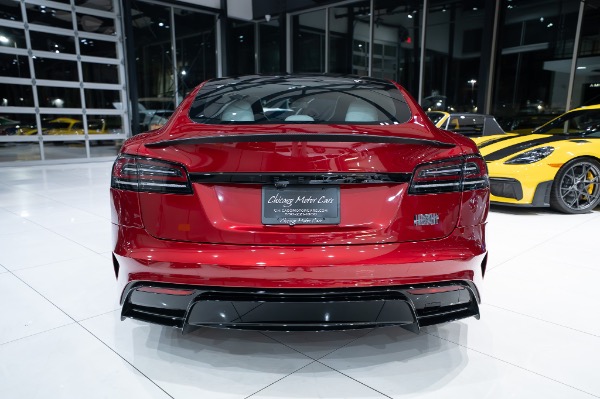 Used 2026 Tesla Model S Plaid Only 948 Miles FINAL Production Year Ultra Red LOADED for sale Sold at Chicago Motor Cars in West Chicago IL 60185 3