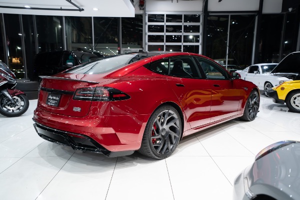 Used 2026 Tesla Model S Plaid Only 948 Miles FINAL Production Year Ultra Red LOADED for sale Sold at Chicago Motor Cars in West Chicago IL 60185 4