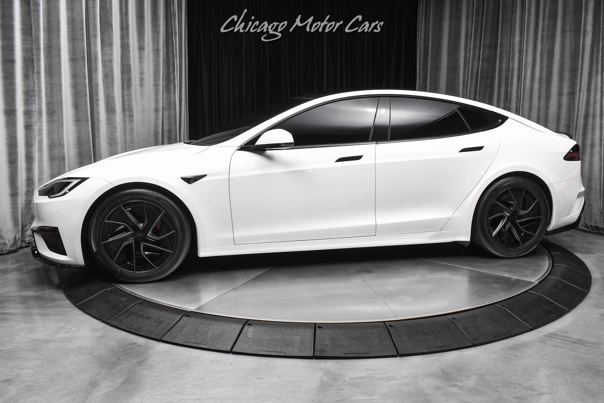 Used 2026 Tesla Model S Plaid Only 1K Miles Pristine Condition Carbon Fiber Trim Yoke Steering Wheel for sale Sold at Chicago Motor Cars in West Chicago IL 60185 1