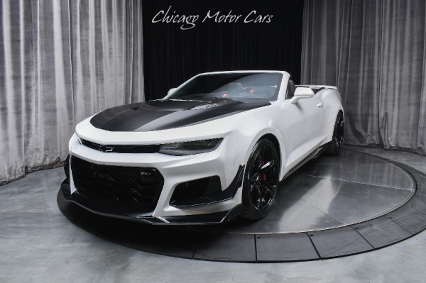 Used 2017 Chevrolet Camaro ZL1 Convertible Only 4K Miles Factory Exposed Carbon Hood Navi Touch Screen for sale $73,800 at Chicago Motor Cars in West Chicago IL 60185 2
