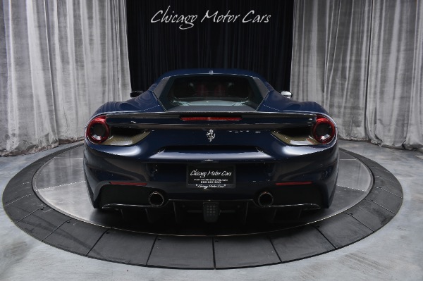 Used 2018 Ferrari 488 GTB Blue Pozzi Axle Lifter Pure900 Turbos Ryft Exhaust BBS LM Wheels FULL PPF for sale Sold at Chicago Motor Cars in West Chicago IL 60185 4