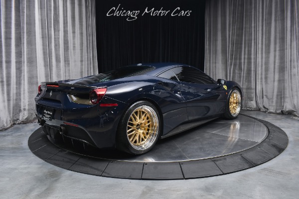 Used 2018 Ferrari 488 GTB Blue Pozzi Axle Lifter Pure900 Turbos Ryft Exhaust BBS LM Wheels FULL PPF for sale Sold at Chicago Motor Cars in West Chicago IL 60185 5