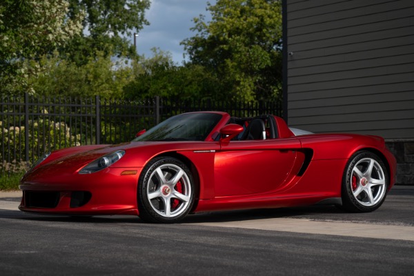 Used 2005 Porsche Carrera GT Only 3400 Miles! Serviced! Ultra Rare Rosso Fuoco Paint 1 of 1 Spec for sale $4,299,800 at Chicago Motor Cars in West Chicago IL 60185 3