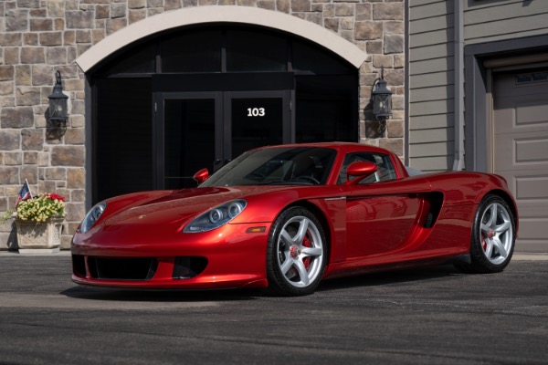 Used 2005 Porsche Carrera GT Only 3400 Miles! Serviced! Ultra Rare Rosso Fuoco Paint 1 of 1 Spec for sale $4,299,800 at Chicago Motor Cars in West Chicago IL 60185 4