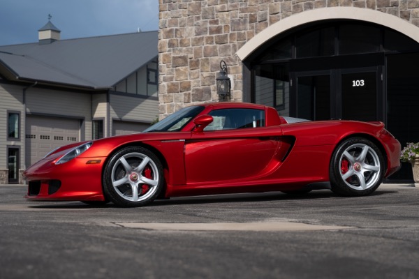 Used 2005 Porsche Carrera GT Only 3400 Miles! Serviced! Ultra Rare Rosso Fuoco Paint 1 of 1 Spec for sale $4,299,800 at Chicago Motor Cars in West Chicago IL 60185 6