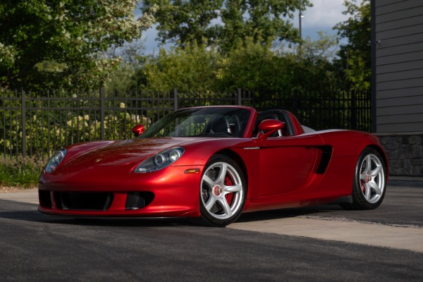 Used 2005 Porsche Carrera GT Only 3400 Miles! Serviced! Ultra Rare Rosso Fuoco Paint 1 of 1 Spec for sale $4,299,800 at Chicago Motor Cars in West Chicago IL 60185 1