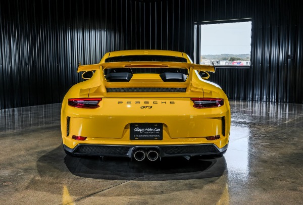 Used 2018 Porsche 911 GT3 Racing Yellow Full Buckets Front Axle Lift $171K MSRP for sale Sold at Chicago Motor Cars in West Chicago IL 60185 3