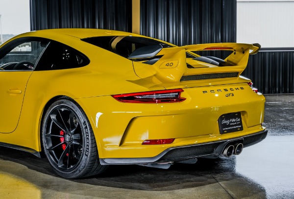 Used 2018 Porsche 911 GT3 Racing Yellow Full Buckets Front Axle Lift $171K MSRP for sale Sold at Chicago Motor Cars in West Chicago IL 60185 5