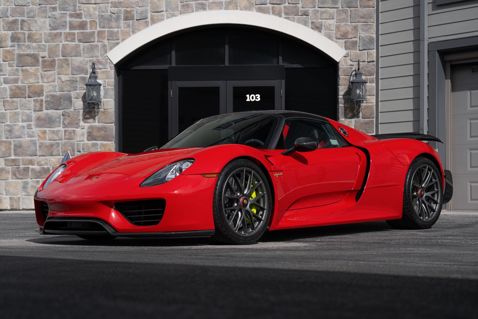 Used 2015 Porsche 918 Spyder Weissach Package Only 2400 Miles Front Axle Lift CXX Options! Carbon Fiber! for sale Sold at Chicago Motor Cars in West Chicago IL 60185 1
