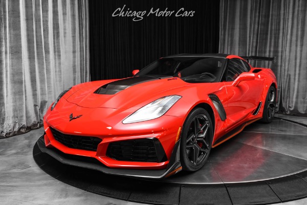 Used 2019 Chevrolet Corvette ZR1 Coupe Only 3K Miles ZTK Track Pack Catbon Fiber Everywhere Carbon Buckets for sale Call for price at Chicago Motor Cars in West Chicago IL 60185 2