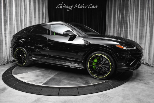 Used 2024 Lamborghini Urus S SUV Carbon Fiber Interior Trim Green Accents 6800 Miles Warranty LOADED for sale Sold at Chicago Motor Cars in West Chicago IL 60185 6