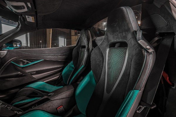 Used 2025 McLaren 750S Spider MSO Tokyo Cyan Front Axle Lift  Performance Interior Carbon Fibre PackExt for sale Sold at Chicago Motor Cars in West Chicago IL 60185 5