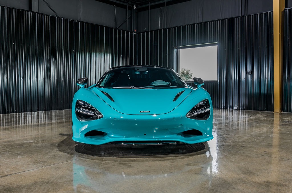 Used 2025 McLaren 750S Spider MSO Tokyo Cyan Front Axle Lift