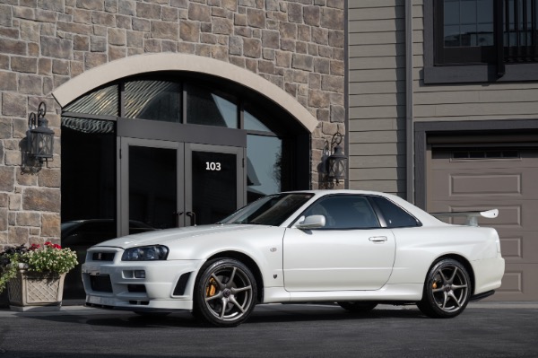 Used 2002 Nissan R34 Skyline GT-R M-Spec Nur 1 of 75 Pearl White Only 5300 KMs Collector Quality for sale Call for price at Chicago Motor Cars in West Chicago IL 60185 1