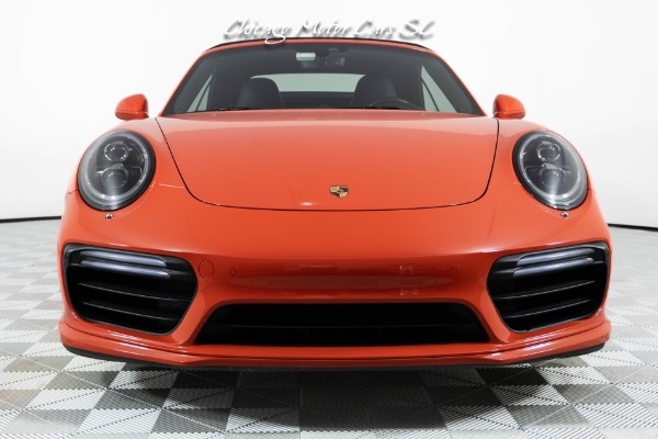 Used 2018 Porsche 911 Turbo S Cabriolet Convertible Rare Lava Orange Only 20K Miles Front Lift PCCBs Serviced for sale $189,800 at Chicago Motor Cars in West Chicago IL 60185 6