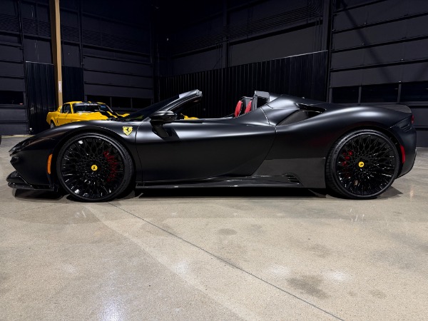 Used 2025 Ferrari SF90 Spider Lots of Carbon Fiber Daytona Seats Rosso Ferrari Leather LED Steering Wheel for sale $589,800 at Chicago Motor Cars in West Chicago IL 60185 2