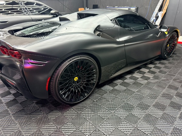 Used 2025 Ferrari SF90 Spider Lots of Carbon Fiber Daytona Seats Rosso Ferrari Leather LED Carbon Fiber S for sale $589,800 at Chicago Motor Cars in West Chicago IL 60185 3