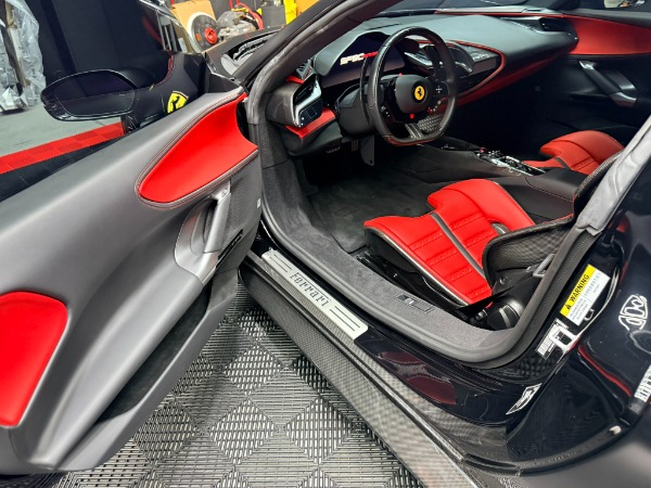 Used 2025 Ferrari SF90 Spider Lots of Carbon Fiber Daytona Seats Rosso Ferrari Leather LED Carbon Fiber S for sale $589,800 at Chicago Motor Cars in West Chicago IL 60185 5