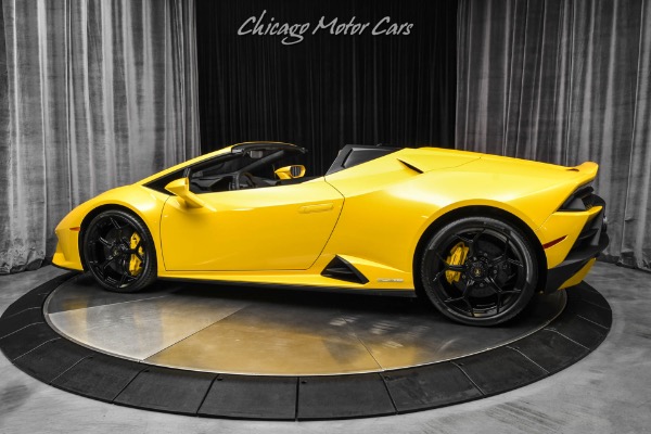 Used 2024 Lamborghini Huracan Evo Spyder AWD 294 Miles Giallo Inti  Axle Lifter Sport Alcantara Seats Forged Wheels PPF for sale $439,800 at Chicago Motor Cars in West Chicago IL 60185 3