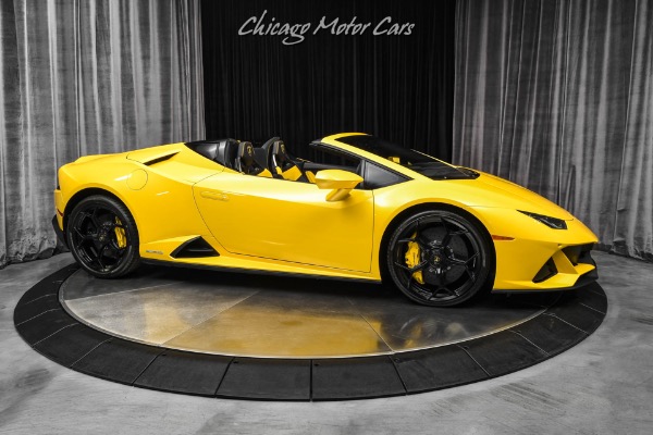 Used 2024 Lamborghini Huracan Evo Spyder AWD 294 Miles Giallo Inti  Axle Lifter Sport Alcantara Seats Forged Wheels PPF for sale $439,800 at Chicago Motor Cars in West Chicago IL 60185 6
