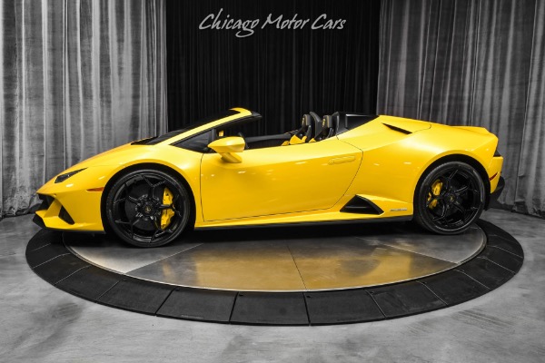 Used 2024 Lamborghini Huracan Evo Spyder AWD 294 Miles Giallo Inti  Axle Lifter Sport Alcantara Seats Forged Wheels PPF for sale $439,800 at Chicago Motor Cars in West Chicago IL 60185 1