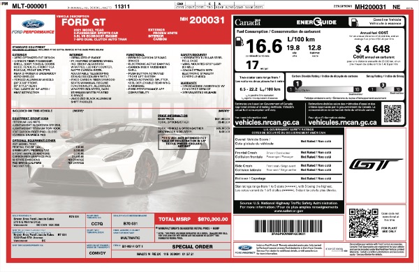 Used 2021 Ford GT Only 1500 Miles Carbon Series Carbon Fiber Wheels! Very Special Build! PPF for sale Call for price at Chicago Motor Cars in West Chicago IL 60185 2