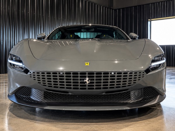 Used 2026 Ferrari Roma Spider Carbon Fiber LED Steering Wheel  Giallo Leather Accents for sale $289,800 at Chicago Motor Cars in West Chicago IL 60185 4