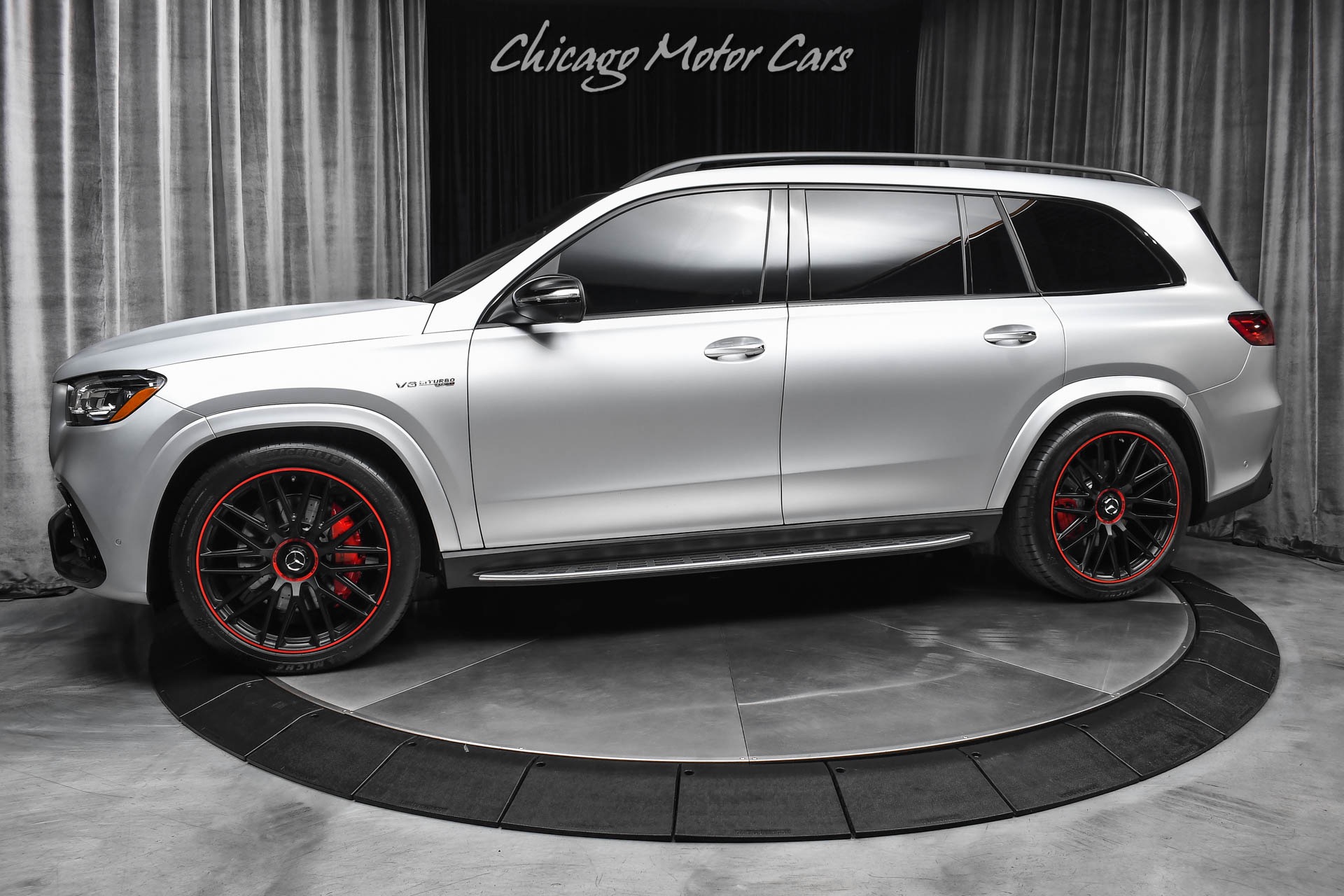 Used 2026 Mercedes-Benz GLS63 AMG 4Matic MSRP $180k+ Manufactur Arctic Silver Edition Burmester Sound LOADED for sale $159,800 at Chicago Motor Cars in West Chicago IL 60185 1
