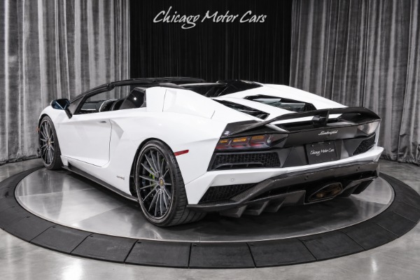 Used 2019 Lamborghini Aventador S LP740-4 S Roadster Carbon Aero Upgraded Wheels 9k Miles Front Lift for sale Call for price at Chicago Motor Cars in West Chicago IL 60185 2