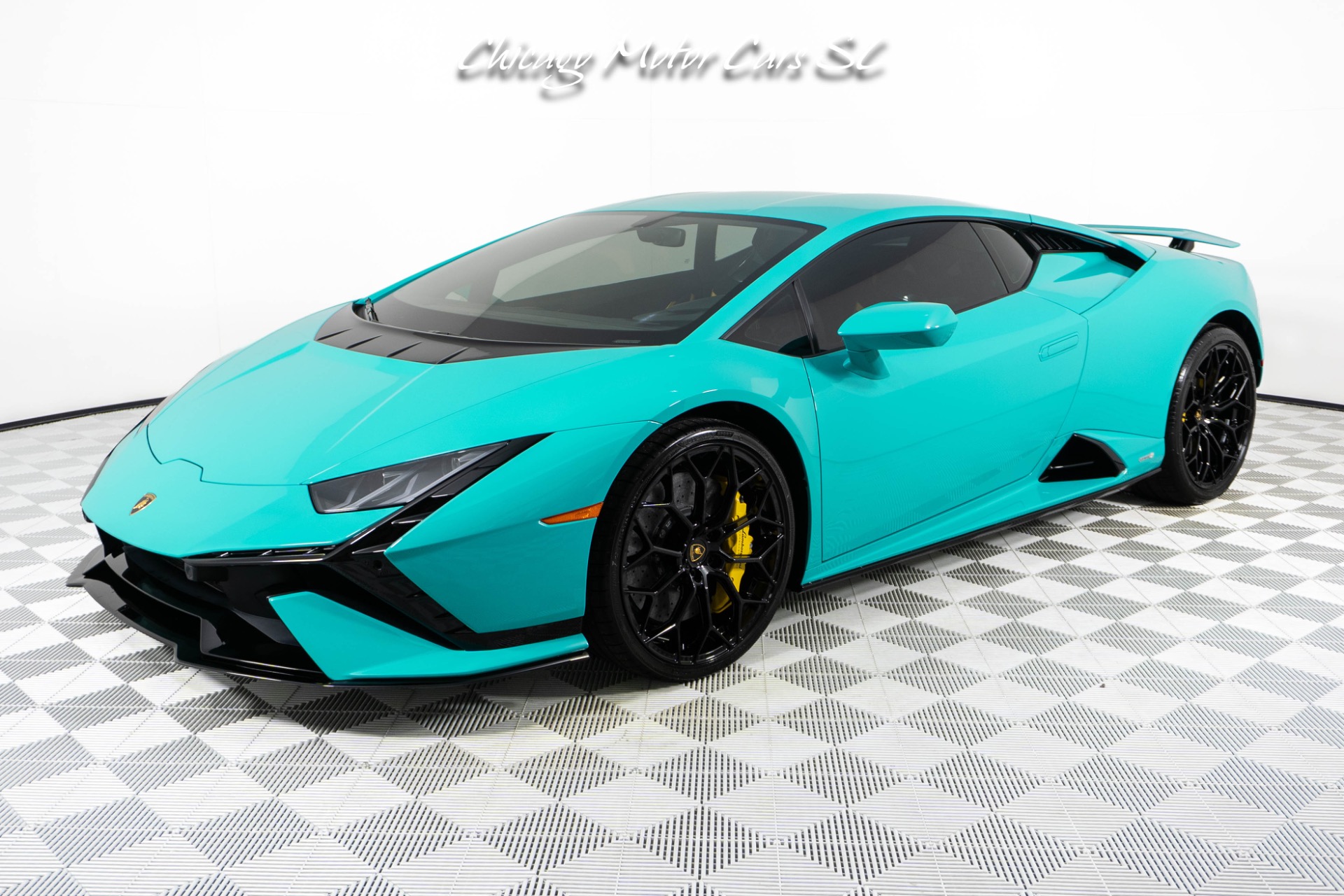 Used 2024 Lamborghini Huracan Tecnica AD PERSONAM BLU GLAUCO SPORT SEATS ONLY 1184 MILES for sale $379,800 at Chicago Motor Cars in West Chicago IL