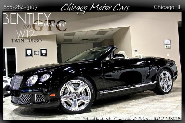 Used 2013 Bentley Continental GTC Mulliner for sale Sold at Chicago Motor Cars in West Chicago IL 60185 1