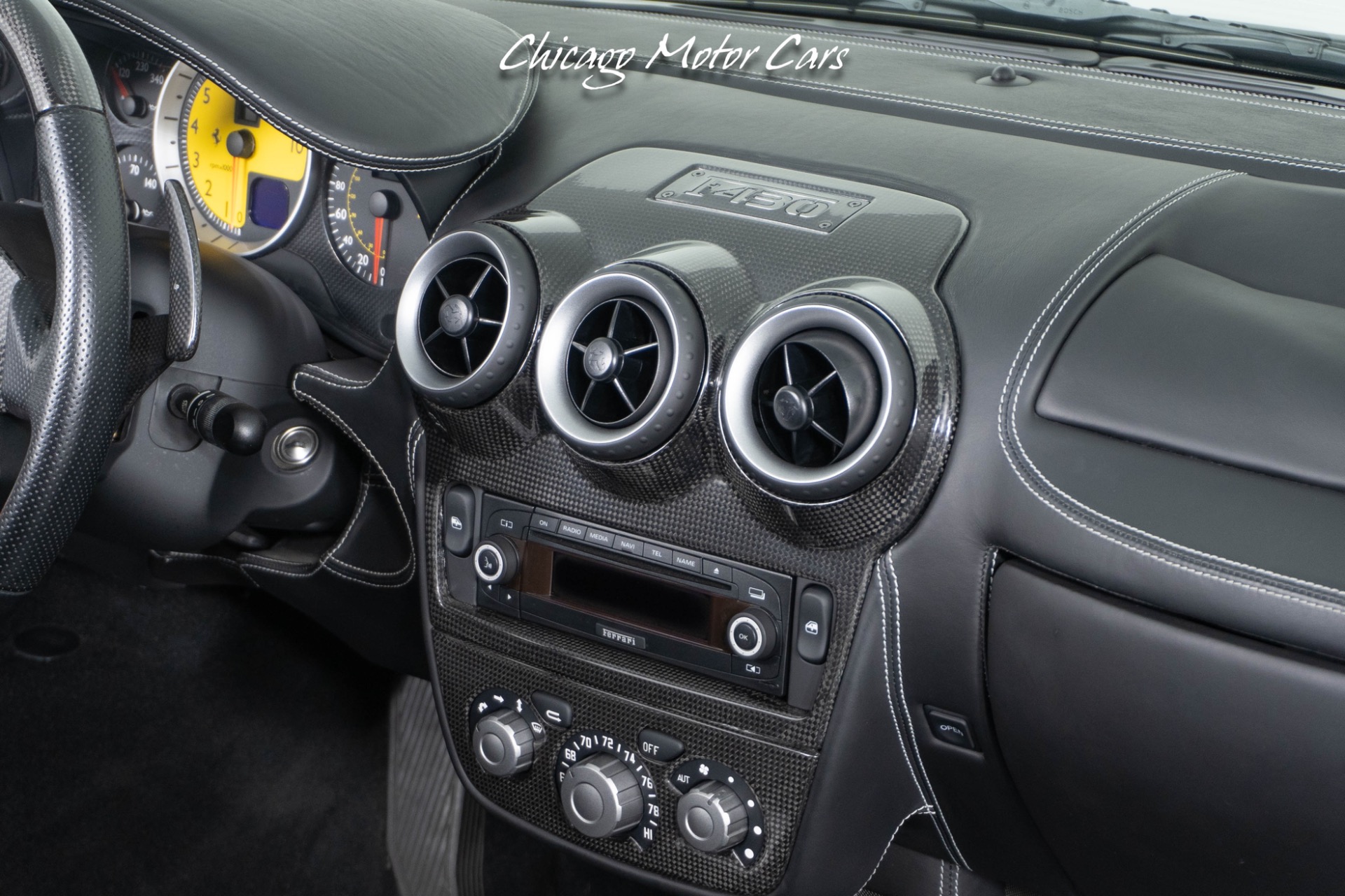 Used-2007-Ferrari-F430-Spider-F1-Carbon-Fiber-Driver-Zone-Electric-Seats-F1-Trans-Just-Serviced