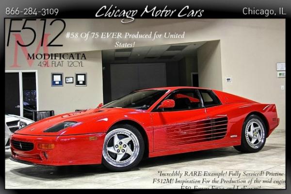 Used 1995 Ferrari F512 M Testarossa #58/75 for sale Sold at Chicago Motor Cars in West Chicago IL 60185 1