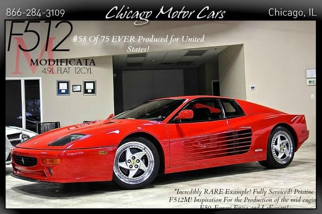 Used 1995 Ferrari F512 M Testarossa #58/75 for sale Sold at Chicago Motor Cars in West Chicago IL 60185 1