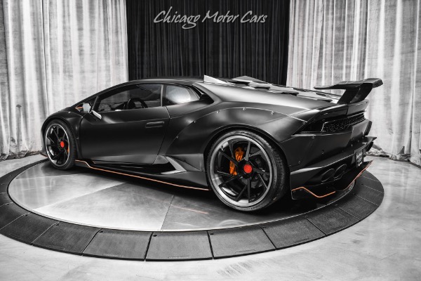 Used 2015 Lamborghini Huracan LP610-4 Liberty Walk Widebody Stealth PPF Carbon Fiber Wing 1OF1 Build for sale Sold at Chicago Motor Cars in West Chicago IL 60185 3