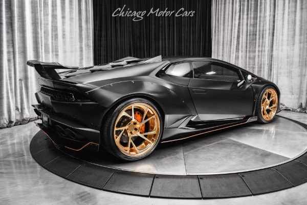 Used 2015 Lamborghini Huracan LP610-4 Liberty Walk Widebody Stealth PPF Carbon Fiber Wing 1OF1 Build for sale Sold at Chicago Motor Cars in West Chicago IL 60185 5