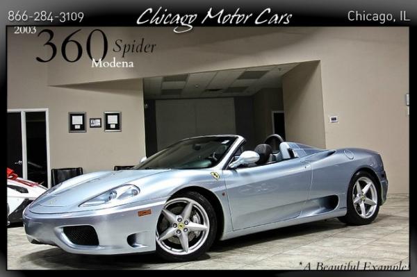 Used 2003 Ferrari 360 Spider for sale Sold at Chicago Motor Cars in West Chicago IL 60185 1