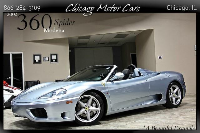 Used 2003 Ferrari 360 Spider for sale Sold at Chicago Motor Cars in West Chicago IL 60185 1