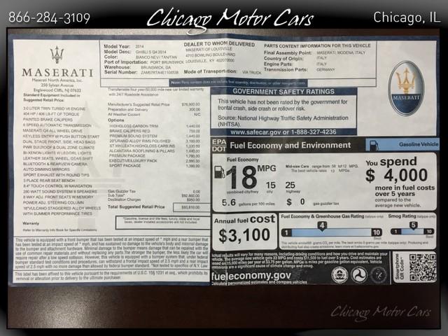 Used 2014 Maserati Ghibli S Q4 for sale Sold at Chicago Motor Cars in West Chicago IL 60185 1
