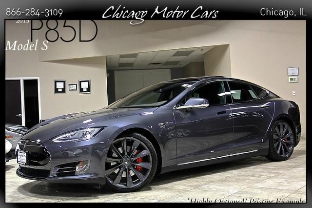 Used 2015 Tesla Model S P85D for sale Sold at Chicago Motor Cars in West Chicago IL 60185 1