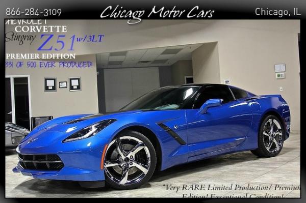 Used 2014 Chevrolet Corvette Stingray Z51 Premier Ed Stingray Z51 for sale Sold at Chicago Motor Cars in West Chicago IL 60185 1