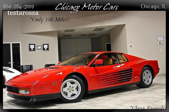 Used 1990 Ferrari Testarossa for sale Sold at Chicago Motor Cars in West Chicago IL 60185 1