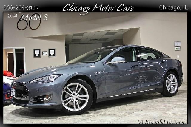 Used 2014 Tesla Model S 60 kWh Battery 60 for sale Sold at Chicago Motor Cars in West Chicago IL 60185 1