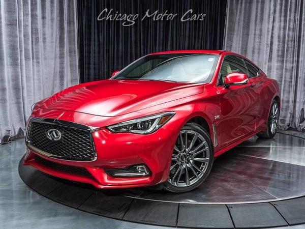 Used 2017 INFINITI Q60 3.0t Sport Red Sport 400 for sale Sold at Chicago Motor Cars in West Chicago IL 60185 2