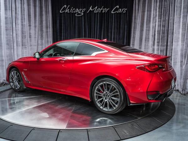 Used 2017 INFINITI Q60 3.0t Sport Red Sport 400 for sale Sold at Chicago Motor Cars in West Chicago IL 60185 3