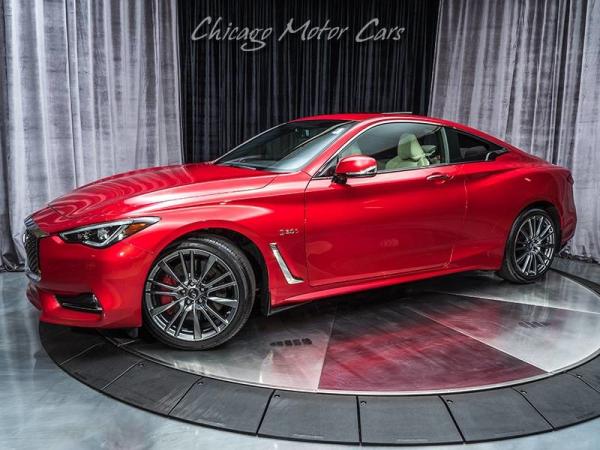 Used 2017 INFINITI Q60 3.0t Sport Red Sport 400 for sale Sold at Chicago Motor Cars in West Chicago IL 60185 1