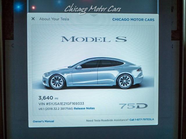 Used 2016 Tesla Model S 75d Awd Sedan Only 3k Miles Msrp 86