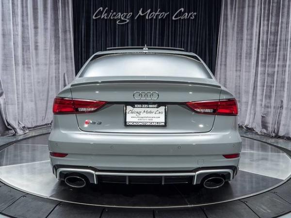 Used 2018 Audi RS3 Sedan ***Nardo Gray*** for sale Sold at Chicago Motor Cars in West Chicago IL 60185 4