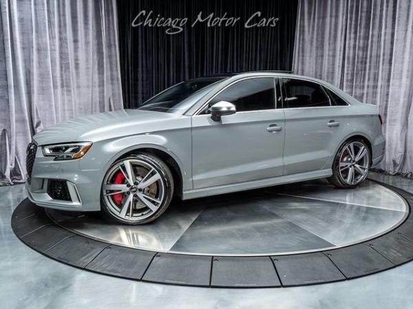 Used 2018 Audi RS3 Sedan ***Nardo Gray*** for sale Sold at Chicago Motor Cars in West Chicago IL 60185 1
